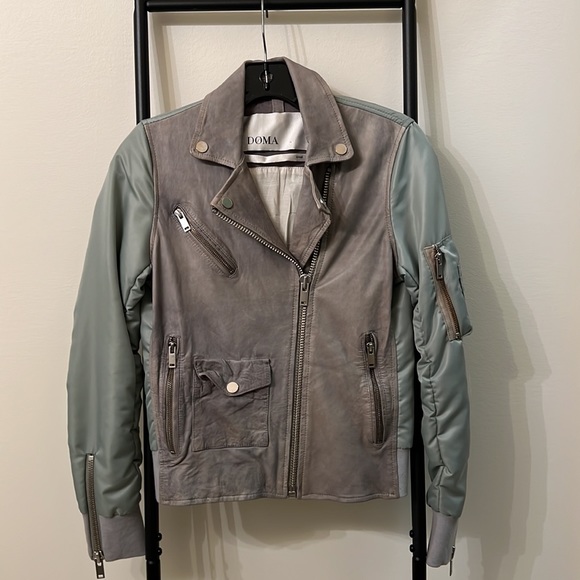 Doma leather bomber jacket Sz: small NWOT - Picture 2 of 4